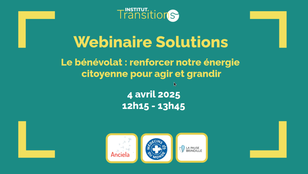 Webinaire solutions : bénévolat